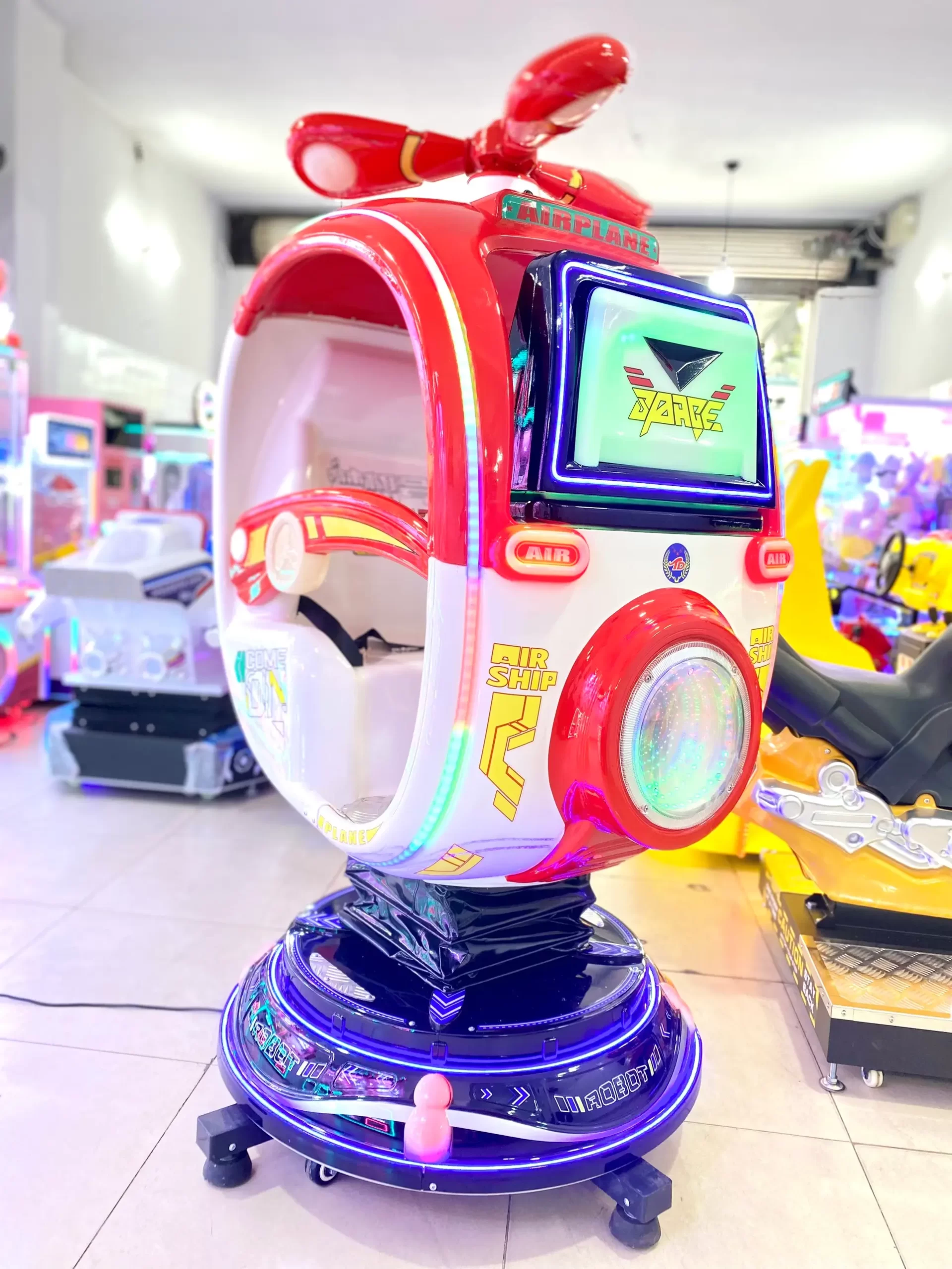 Máy game nhún - Dream Rotary Plane (màn hình trò chơi tương tác 3D)