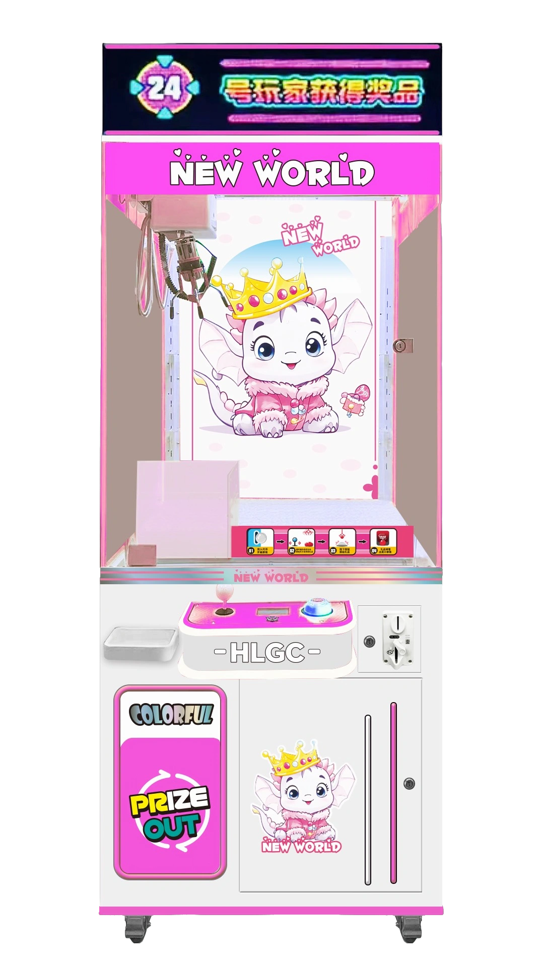 Máy gắp thú bông MÀU HỒNG | 5 Máy gắp gấu màn hình Led & WiFi 6 siêu HOT