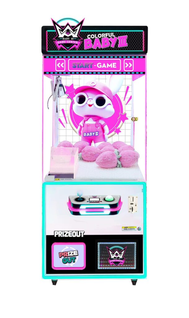 Máy gắp thú bông màu hồng xanh mới nhất, kết hợp 3 màu sắc thú vị!!!